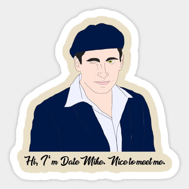 Date Mike Sticker by VideoNasties